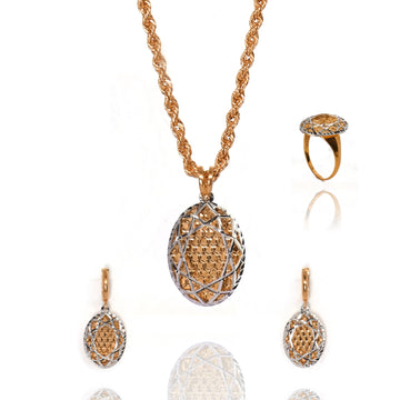 Gold Locket Set - LS0064