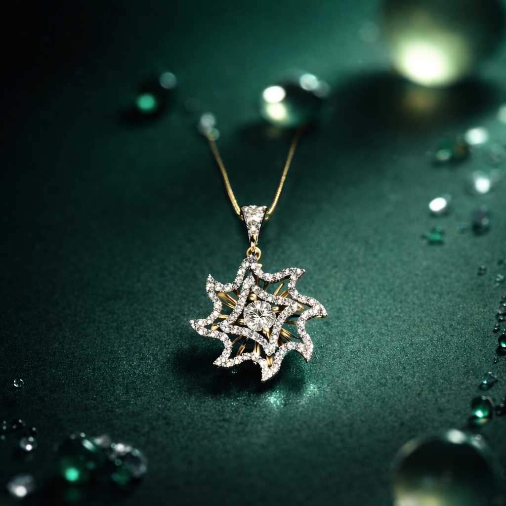 Diamond Locket Set