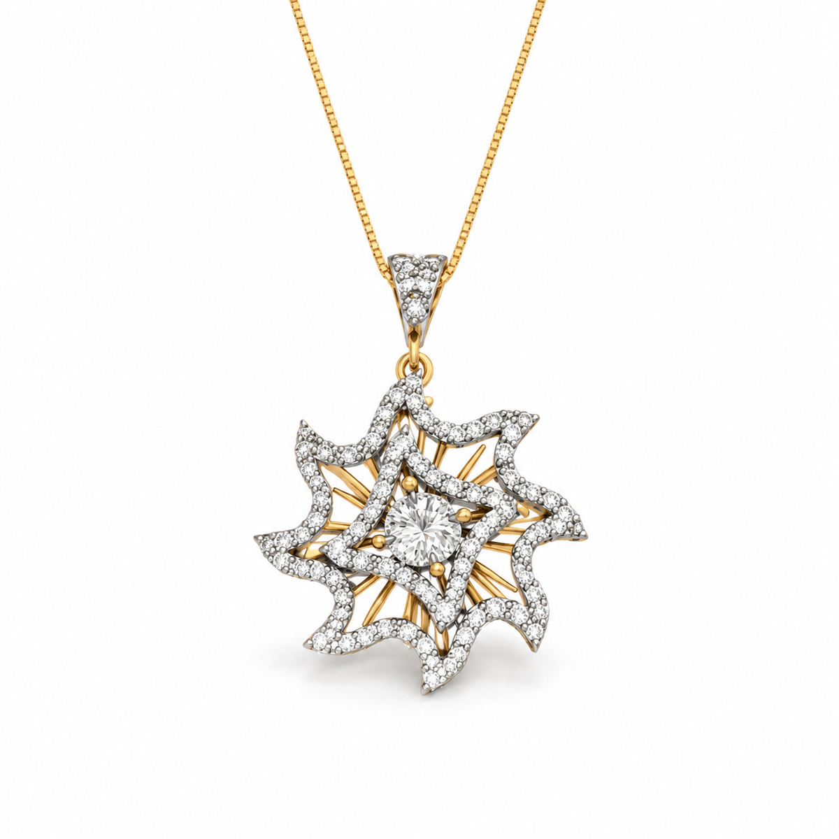 Diamond Locket Set