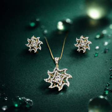 Diamond Locket Set