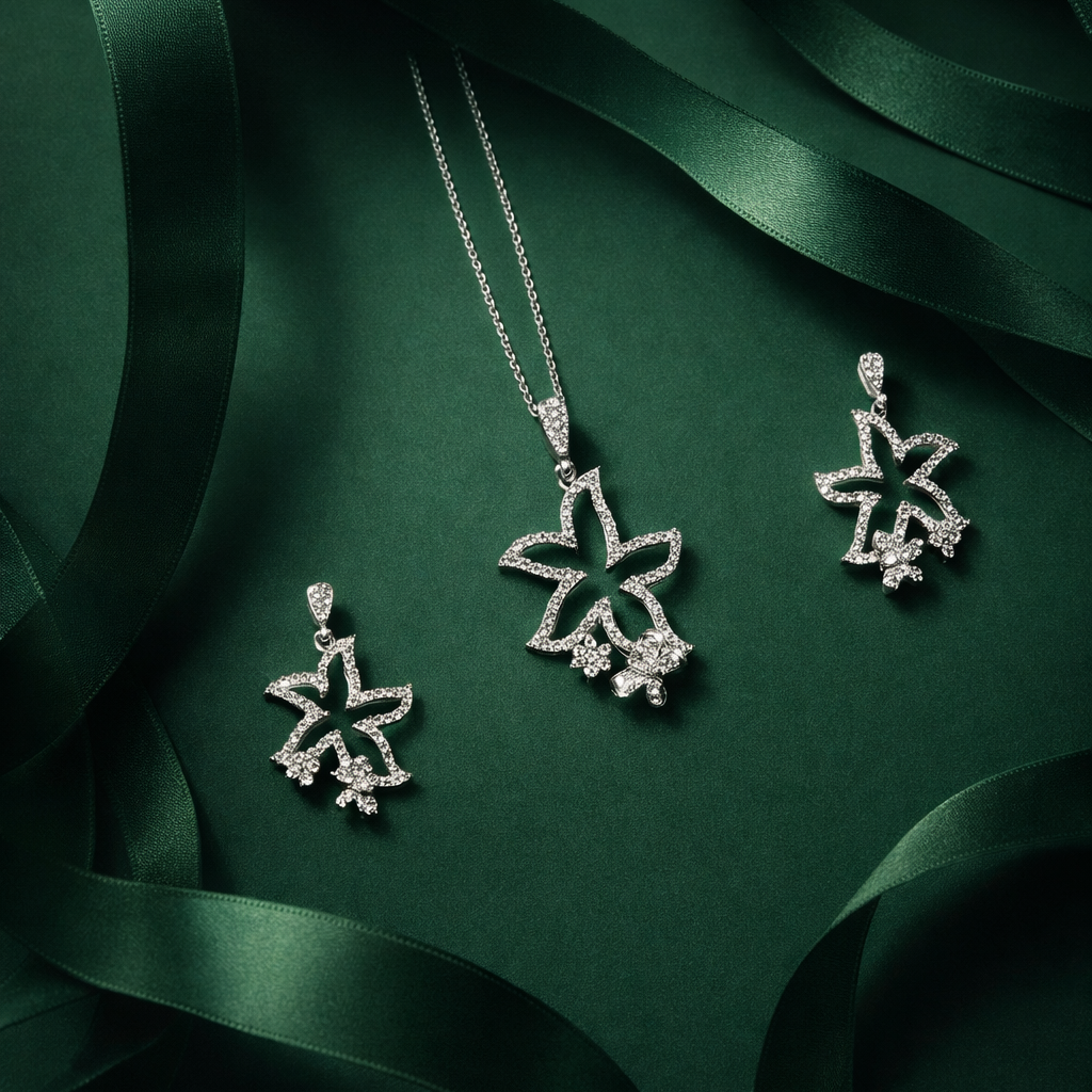 Diamond Locket Set