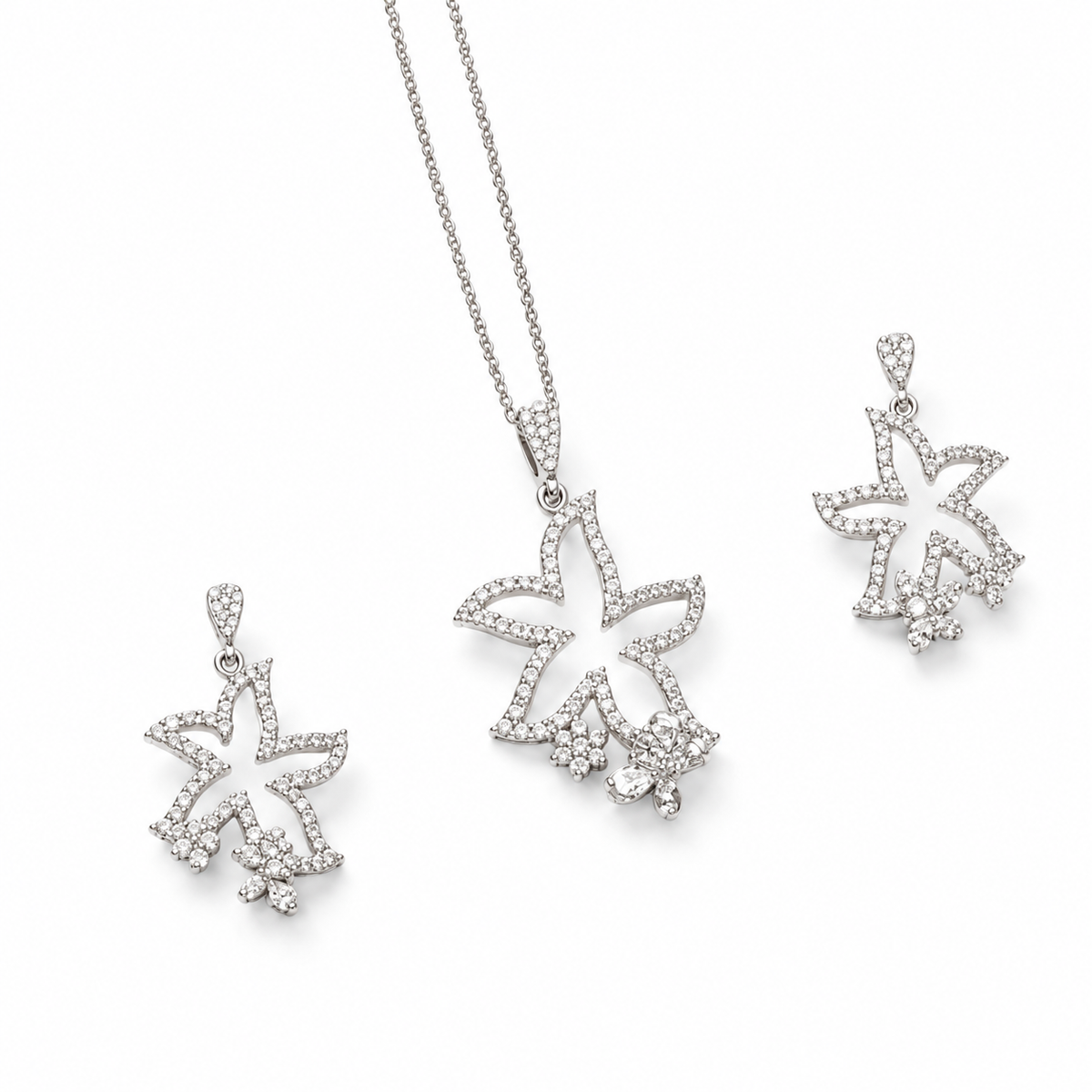 Diamond Locket Set