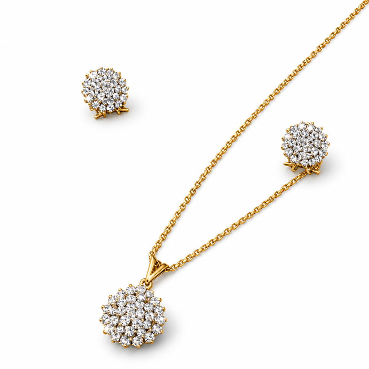 Elegant Diamond Locket Set for Women | Luxury Jewelry