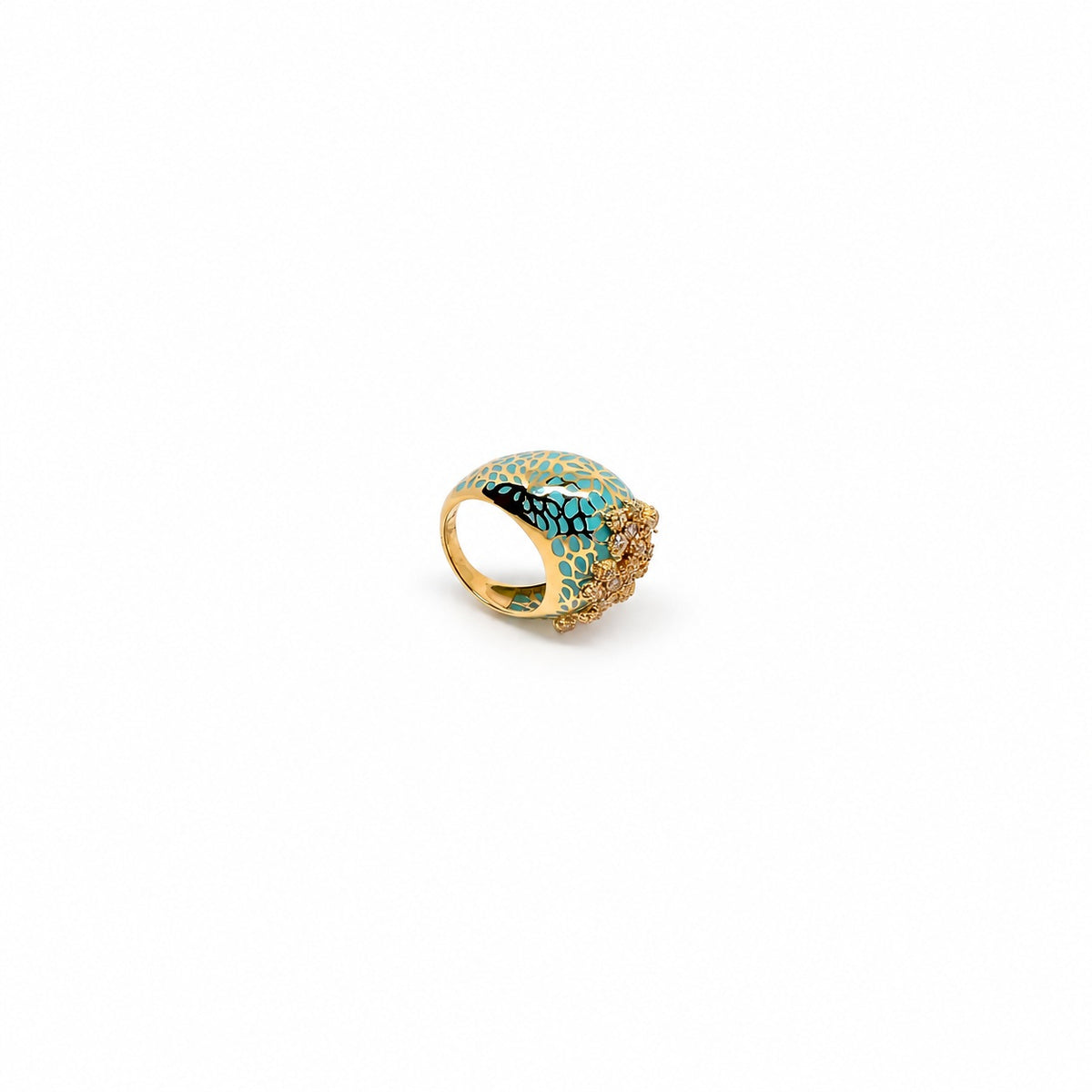 21K Gold Diamond Ring 16g – CHTAN89 | Mohsin Qayyum Jewellers