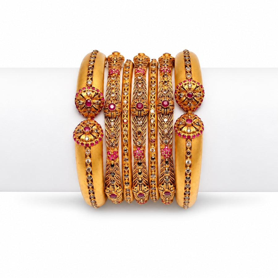 Gold Bangles - CHQ156G