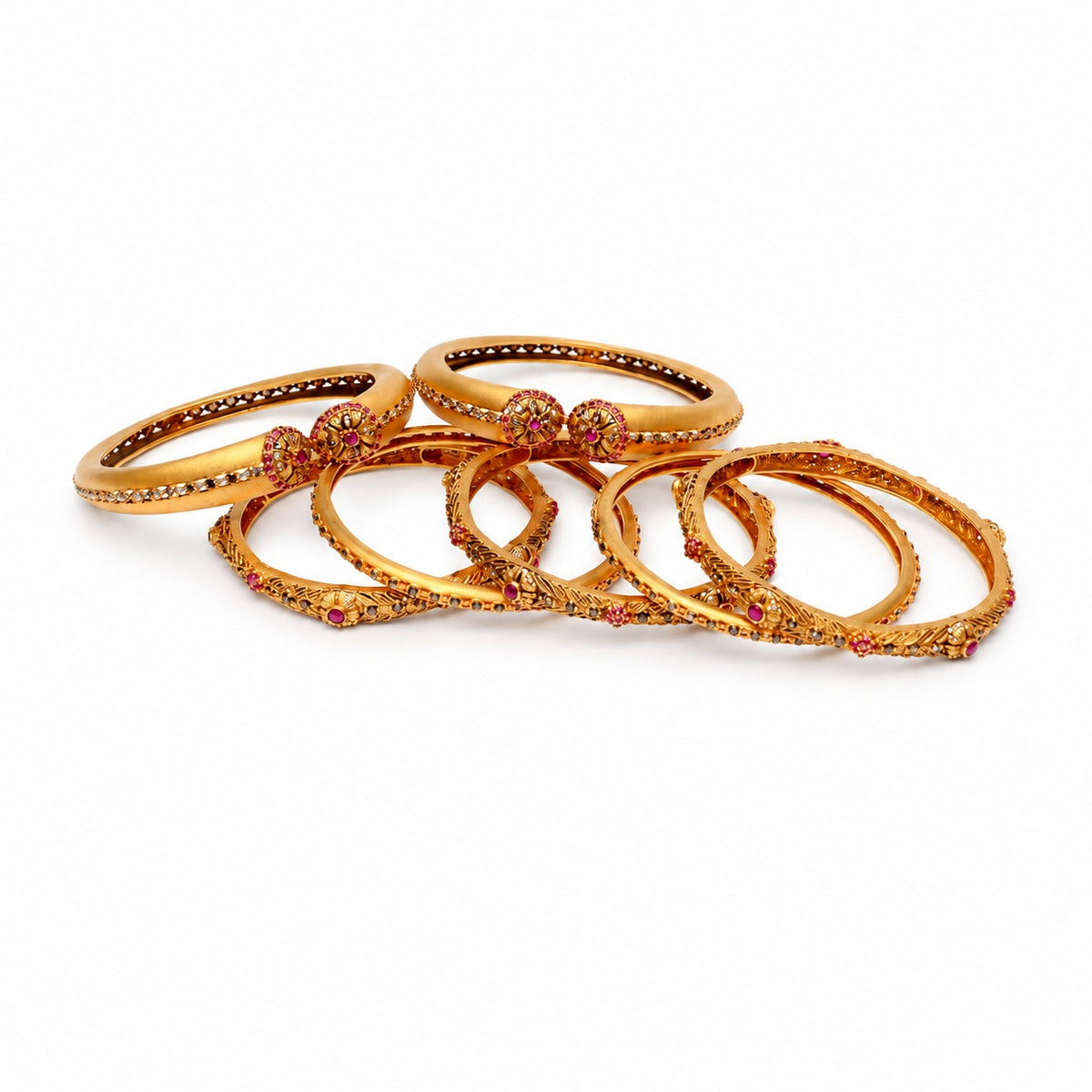 Gold Bangles - CHQ156G
