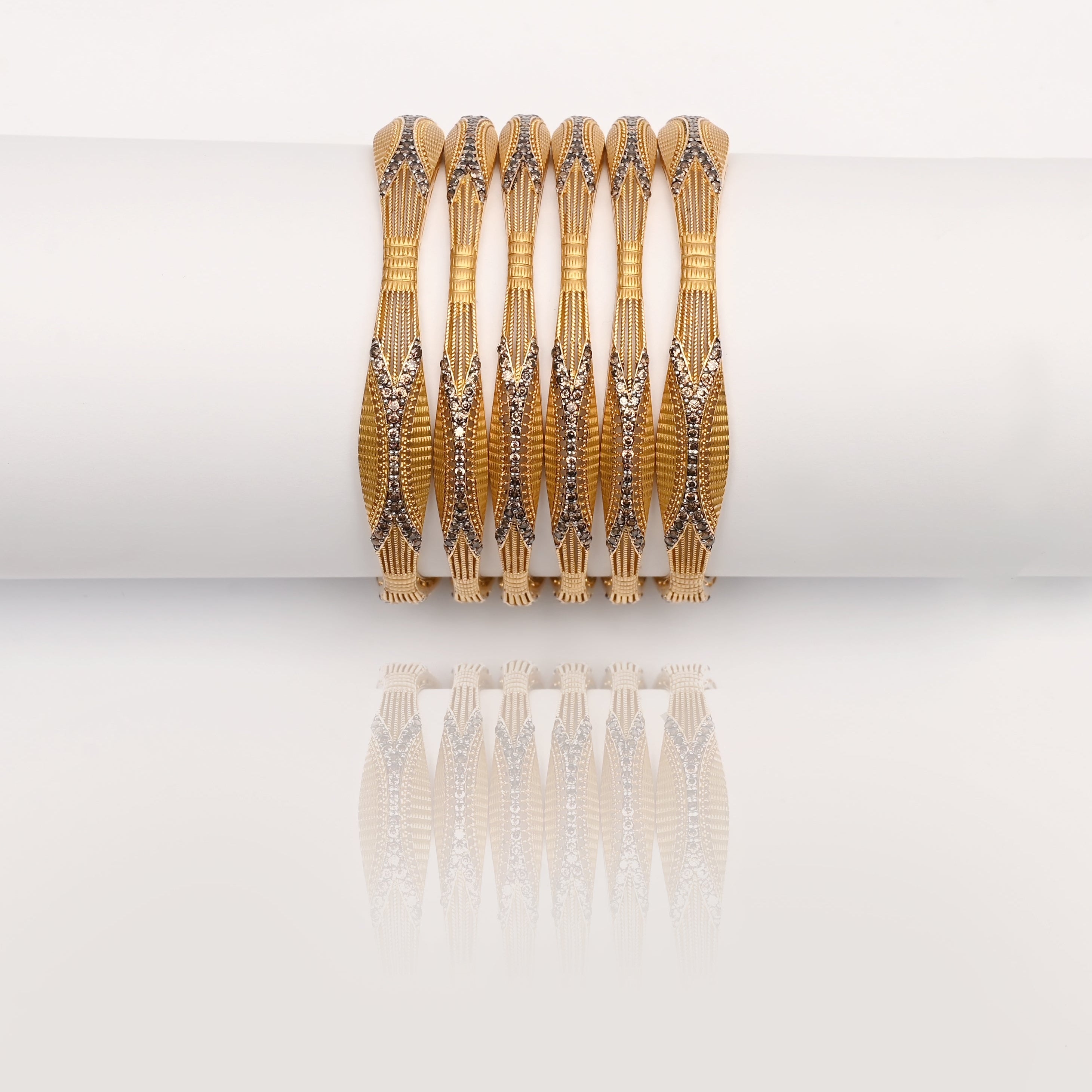Gold Bangles - SSER123